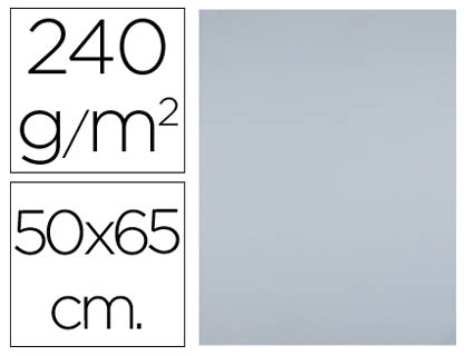 Cartulina Liderpapel 50x65cm. 180g/m² gris